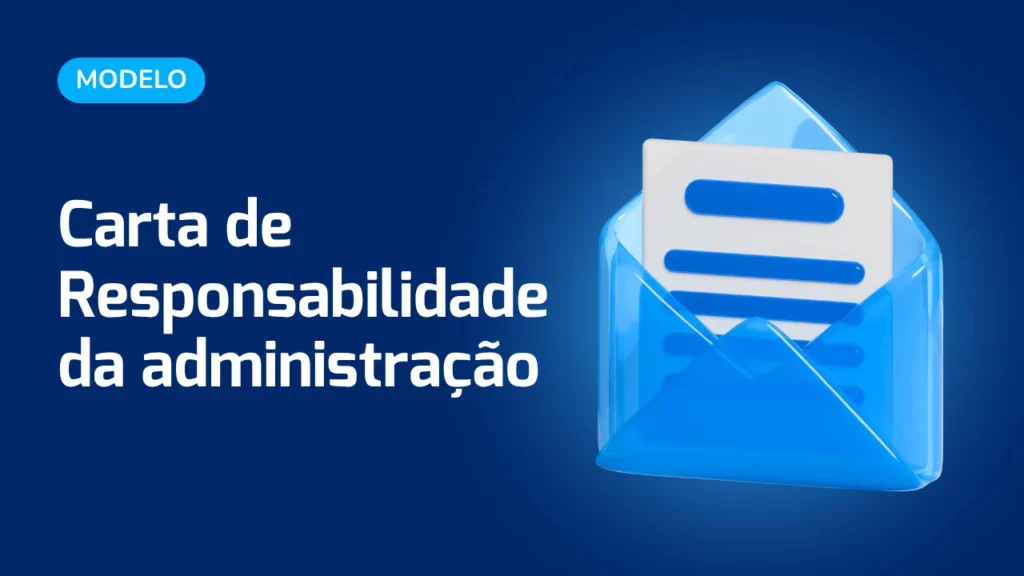 Carta de responsabilidade da administração, modelo de carta de responsabilidade.